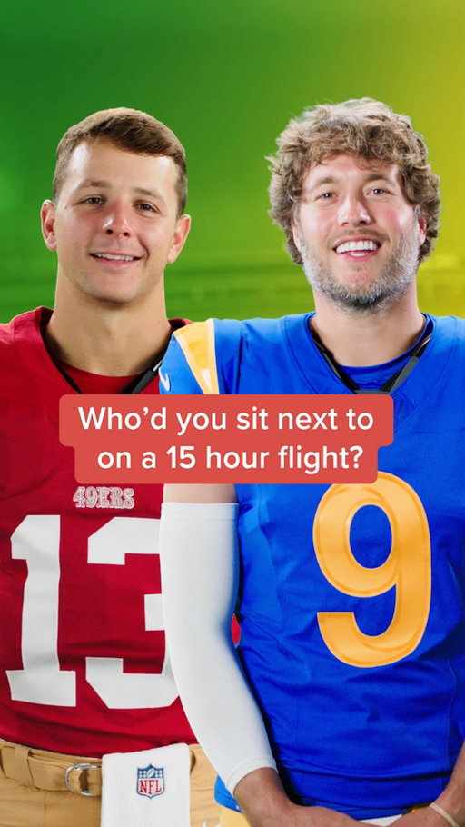 49ers and Rams players break down who they’d want to sit with, and avoid, on a 15 hour flight to Melbourne 🇦🇺

😂 “Deebo Samuel, he’s the loudest teammate we got.”
😂 “Anybody from the coaching staff.”

NFL Netflix Gameday is LIVE on Netflix September 10 — coverage starts at 6:30 PM ET.

#nfl #rams #49ers