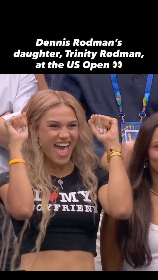 Trinity Rodman pulled up to the US Open wearing an “I ❤️ my boyfriend” shirt. 😭

The USWNT and Washington Spirit star was in the stands supporting boyfriend Ben Shelton as the American tennis star advanced to the 3rd Round with a dominant win over Hubert Hurkacz.

Rodman, the daughter of NBA legend Dennis Rodman, made it pretty damn obvious who she was rooting for. 😂

From soccer and the NBA to the tennis court, the Rodman family continues to find its way into every corner of the sports world.