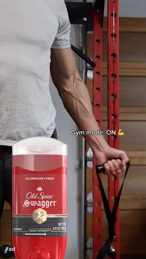 #ad Gym mode activated 💪🔥 Keeping him fresh, confident, and ready to go with @oldspice Swagger. #OldSpice #Swagger #Deodorant #GymRoutine
