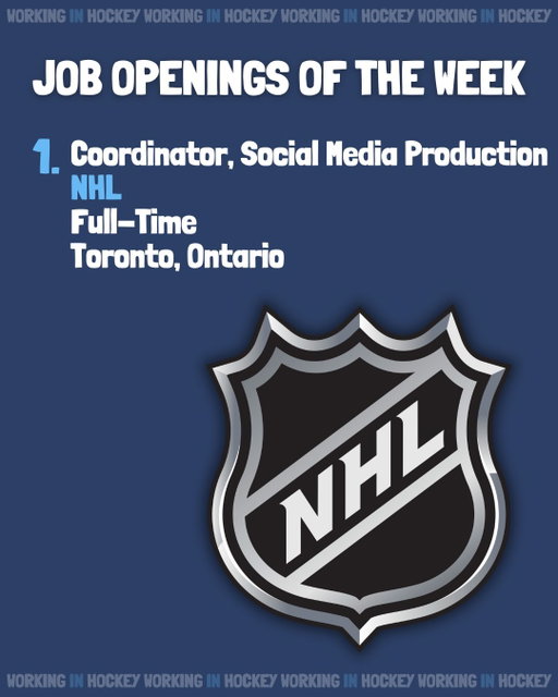 September is here, which means the hockey season is near! Sharing a few of my favourite hockey job openings of the week for you all to see!

If you’re interested in any of these roles, comment which one, and I’ll send you their application link 🤝