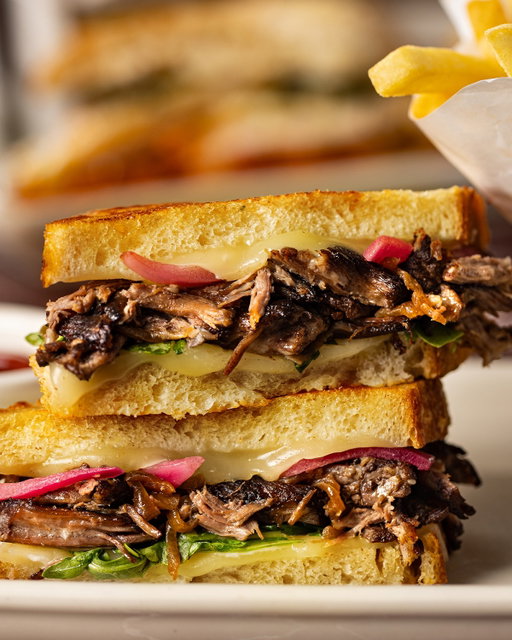 Our Short Rib Grilled Cheese Sandwich is always the way to go 💛