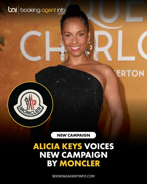 Alicia Keys (@aliciakeys) teams up with luxury fashion house Moncler (@moncler) to voice a stunning new campaign.

The cinematic ad spot captures model Aya Jones navigating New York City as Keys' poetic narration reflects on the romance born where "snow met concrete." Over sweeping shots of Broadway, the subway, and Grand Central Station, she honors Gotham’s human connections and celebrates the dreamers, builders, and pioneers whose love stories demand to be told.

The high-fashion alignment deepens Keys’ multi-faceted brand portfolio, following her custom digital piano product collaboration with Yamaha, her empowering doll release with Barbie, and her ongoing partnership with Mercedes-Benz.

Moncler continues to elevate its outerwear collections through artistic visionaries, placing Keys alongside a stellar roster of past campaign collaborators that includes A$AP Rocky, Donald Glover, and Pharrell Williams.

Create a free account at BookingAgentInfo.com to be the first to know about new music brand partnerships.

Follow @bookingagentinfo_ for more.