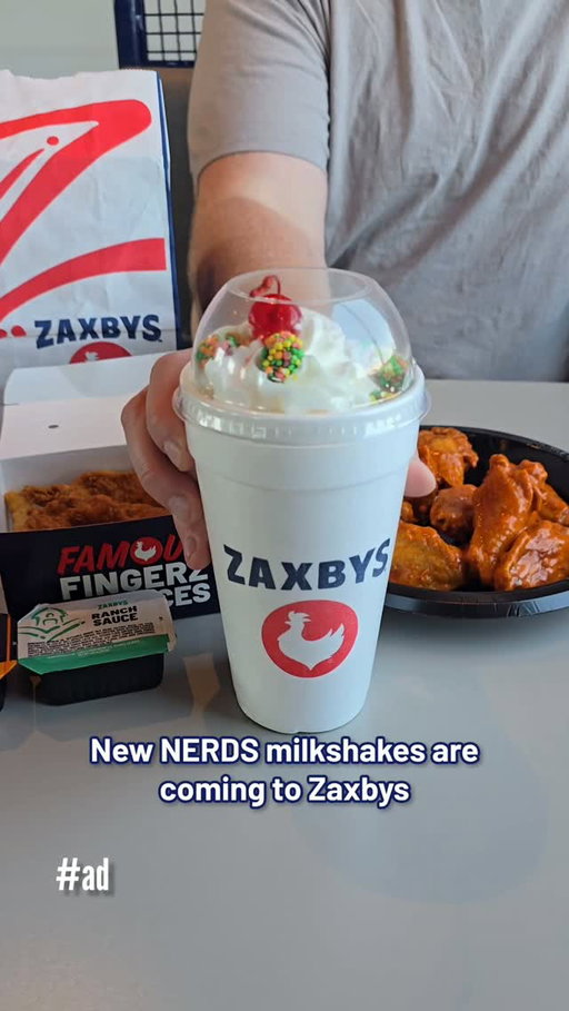 #ad If you love NERDS candy, then you need to try this new handcrafted milkshake from @realzaxbys  

Zaxbys just released new NERDS milkshakes, available now for a limited time only. Zaxbys used their iconic strawberry handcrafted milkshakes and mixed with NERDS Gummy Clusters™ to give the perfect crunch! It pairs perfectly with their iconic Chicken Fingerz, Crinkle Fries and their bone in wings. 

If you want a little taste of fun, then find your closest Zaxbys so you can get your hands on the new NERDS Strawberry Milkshake  

👉www.zaxbys.com/locations  

Share with someone who loves a sweet treat  

#zaxbys #zaxbyspartner 