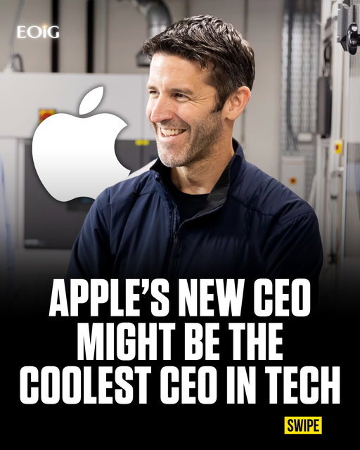 John Ternus has been at Apple since 2001, long before becoming CEO.

He studied mechanical engineering at the University of Pennsylvania, competed as a swimmer there, and spent years leading hardware teams behind products like the iPhone, Mac, iPad, Apple Watch and AirPods.

Outside Apple, he is apparently really into cars.

Ternus has been described as a cycling and racing enthusiast, has taken colleagues off-road rallying, and races his Porsche at tracks including Laguna Seca.

So Apple’s new CEO is basically a hardware engineer who also spends his free time around race cars.

Follow us (@entrepreneursonig) for everything related to entrepreneurs