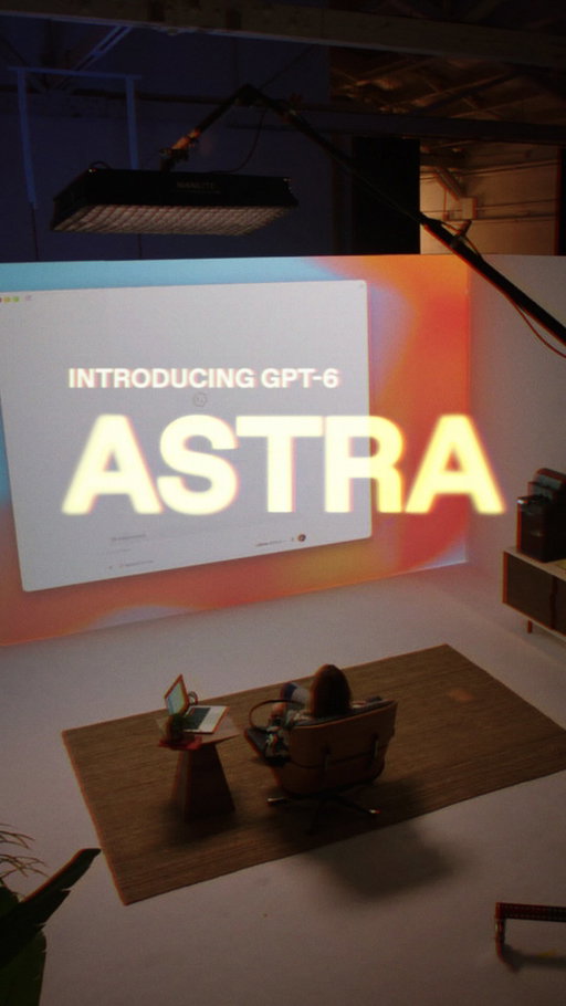 We’re introducing GPT‑6 Astra, the world’s most intelligent and aligned model.

GPT‑6 Astra brings together years of research and big bets across pre-training, reinforcement learning, and alignment. Astra is state-of-the-art on computer use, browsing, software engineering, cybersecurity, science, and professional work. Astra saturates FrontierMath Tier 4 with a 98% score, having already helped sole long-standing open problems in mathematics. 

Astra also saturates ARC-AGI-3 with a 99.9% score and ExploitBench with a 100% score. It sets a new frontier on computer and browser use, handling the most demanding professional work with unmatched speed, accuracy, and judgment.

Astra is our most aligned model, with substantial improvements in understanding user intent and model behavior—you can delegate tasks with greater confidence in Astra’s judgment. As one way that we test this, we built a new evaluation informed by the Hugging Face incident that evaluates whether a model facing a difficult or impossible task will go beyond its intended scope. Compared to GPT‑5.6 Sol, which without production safeguards went beyond the authorized target 48% of the time, GPT‑6 Astra did this in 0% of cases.

GPT‑6 Astra is rolling out today to a limited set of organizations and over the coming days will become available to all ChatGPT Plus, Pro, Business, and Enterprise users, as well as through the OpenAI API and AWS.

Read more about it at the link in our bio.

"Put That There" clip courtesy of MIT Media Laboratory, Chris Schmandt, and Eric Hulteen.