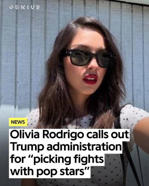 @oliviarodrigo is calling out the trump administration’s use of artists music 🎤🚨

in a new interview with npr, olivia called the administration’s pattern of using musicians songs in political messaging “a distraction,” especially when the music is being used to push a message it was never intended to represent

the comments come shortly after olivia’s daisy chain festival, which featured an all-female lineup, with proceeds going toward her fund 4 good initiative 🌼💜