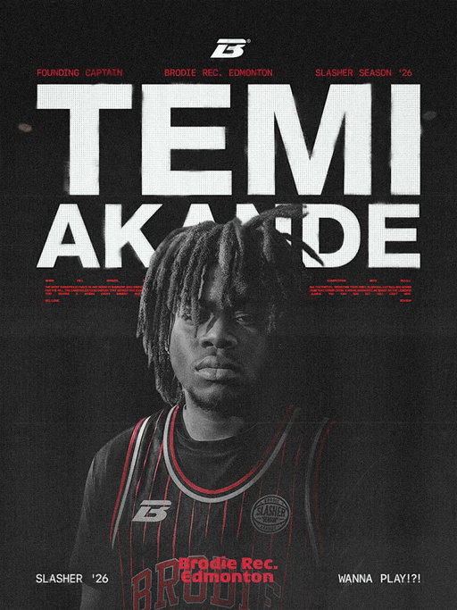 From Streaming Online, to Slashing on the Court. 

Run with Temi this Slasher Season, as Edmonton’s Founding Captain. 

Wanna Play!?!