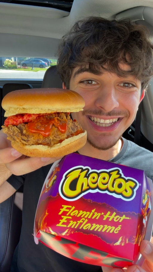 NEW @kfc_canada and @cheetoscanada Flamin’ Hot Menu 🥵🔥 #ad #KFCCanada #CheetosCanada #asmr #mukbang