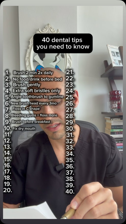 40 dental tips under 60 seconds 😮‍💨 #oralhealth