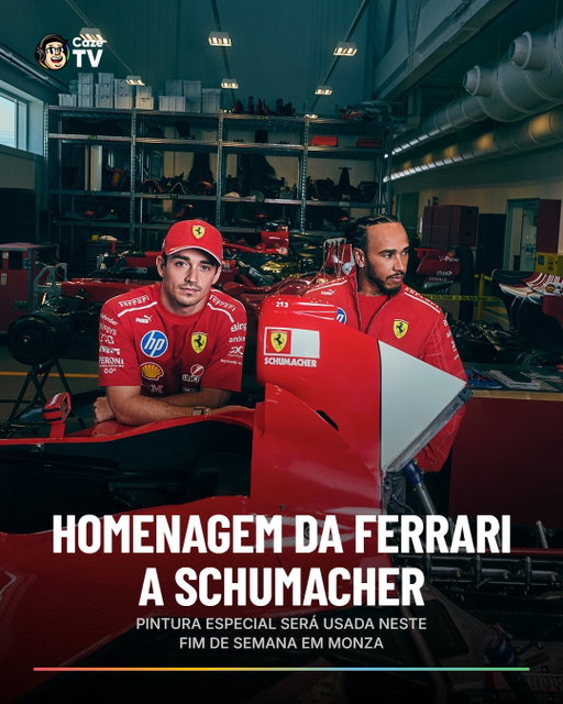 QUE ABSURDO FICOU ESSA FERRARI! 😮‍💨🔥

A Ferrari vai correr em Monza com uma homenagem especial a Michael Schumacher. São vários detalhes relembrando a história do alemão com a equipe e uma época que marcou uma geração inteira na F1. 🏎‍🟀

📸: Ferrari

#CoberturaCazeTV #cztv43 #Original #Formula1 #Ferrari