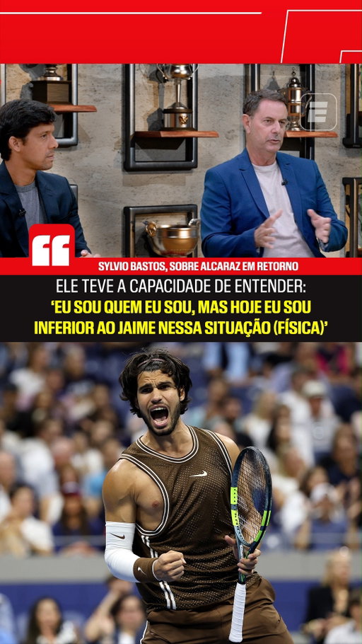 No Pelas Quadras, Sylvio Bastos falou sobre o retorno de Carlos Alcaraz às quadras em estreia no US Open e destacou que, para vencer Jaime Faria, o nº 3 do mundo precisou entender que não vive o melhor momento físico e buscar outras alternativas, já que o espanhol precisou ficar quatro meses parado devido a uma lesão no punho

🤝 #QITECH 

Assista ao US Open pela ESPN no Plano Premium do #DisneyPlus 

#USOpenNaESPN #USOpen #QITECH
