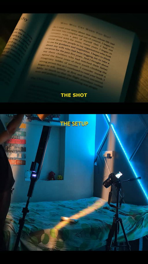 Gear matters less than creativity. 💡✨

​Kisi expensive studio ki zaroorat nahi—sirf ek cardboard cutout aur ek tube light se cinematic sunray beam recreate ho sakti hai.

​Save this hack for your next shoot & share with a fellow filmmaker! 🎬

​Camera: Canon R6 Mark II
Lighting: DIY Cardboard + Tube Light

#CinematographyHacks #BehindTheScenes #FilmmakingLife #LightingSetup #lowbudgetfilmmaking