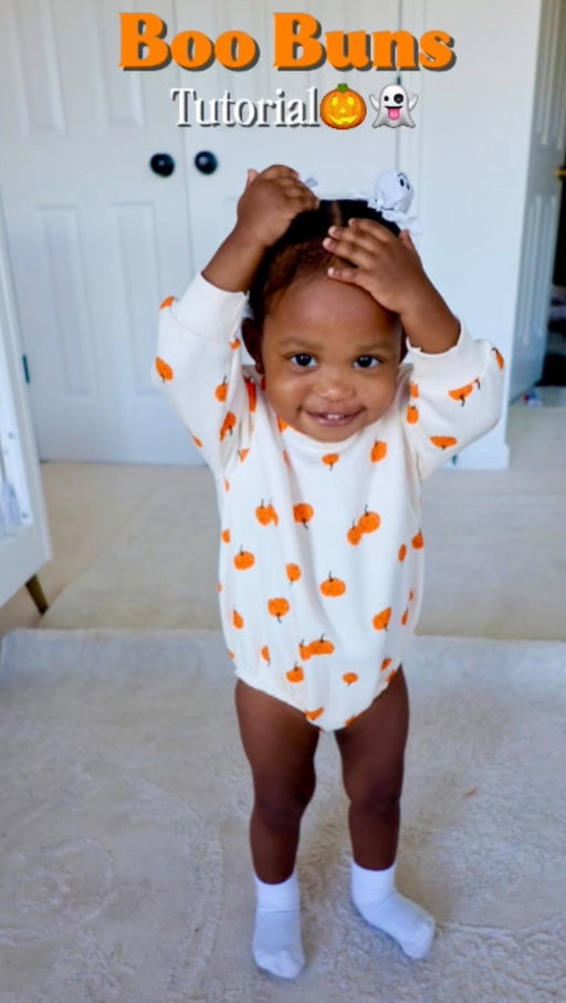 Almost time for boo buns season 🎃👻 this is the cutest and easiest style for my toddler moms looking for a quick yet easy festive hairstyle!! I’ve gotten some questions on how I used to style Jayla’s hair when she was younger and this is how! She was a year and a half old in this video🧡🥹

#easytoddlerhairstyles #curlyhairstyle #toddlerhairideas #babycurls