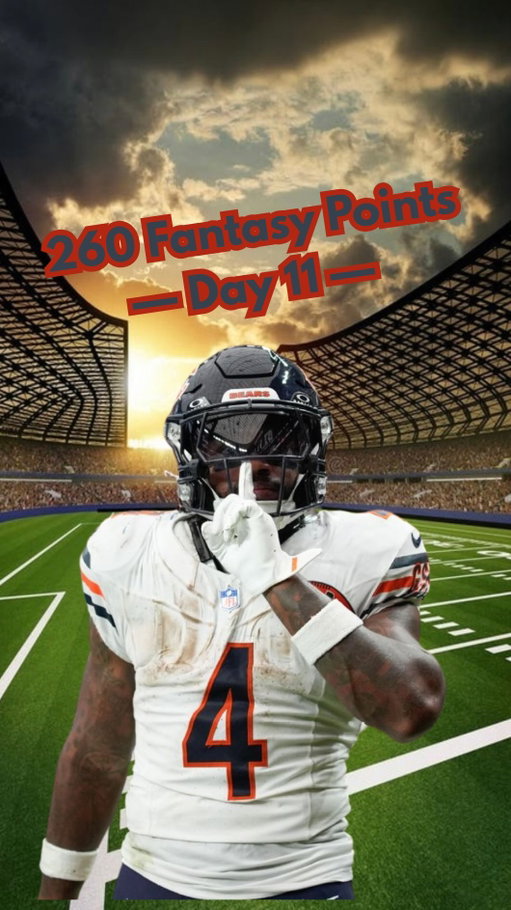 Trying to score 260 Fantasy Football points: Day 11 #acshear #nflfilter #260fantasypoints #fantasyfootball #walterpicks