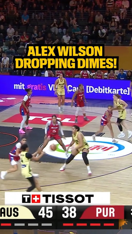 WILSON RUNNING THE OFFENCE! 💪 
 
Alex Wilson closes out the third term with back-to-back dimes to strengthen Australia’s lead!
 
Watch every Opals FIBA Women’s World Cup game LIVE and EXCLUSIVE with ESPN on Disney+.
