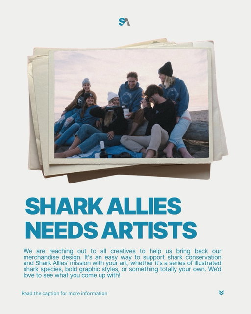In 2026 we lost all of our designs and inventory in the Palisades fires. We had to shut down our online store “The Shark Cafe” because we needed to focus on recovery and on the most pressing campaigns. We are now ready to start fresh, to bring new designs to our community. This time we will go with a POD on Bonfire, which will enable us to feature many artists, and play with new concepts and designs. We also welcome anyone that has marketing and general merchandise related insight, or can assist with the establishment or running of the store. 

This is not a paid position or employment. We are unable to offer that at this time. It is a call for volunteers and people that would like to help Shark Allies with their creative talents.

If you are keen and able to help, please DM us a link to your artwork or ideas, or contact us on email: info@sharkallies.com.