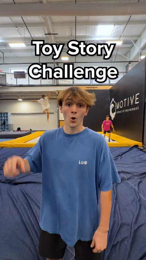 Toy Story Challenge!🧸🪀 (Trampoline Edition)