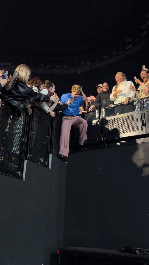 they told me to break a leg before the show