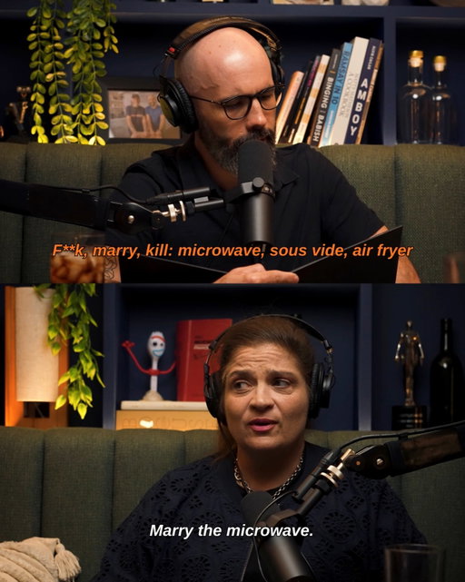 Microwave 🤝 Alex Guarnaschelli