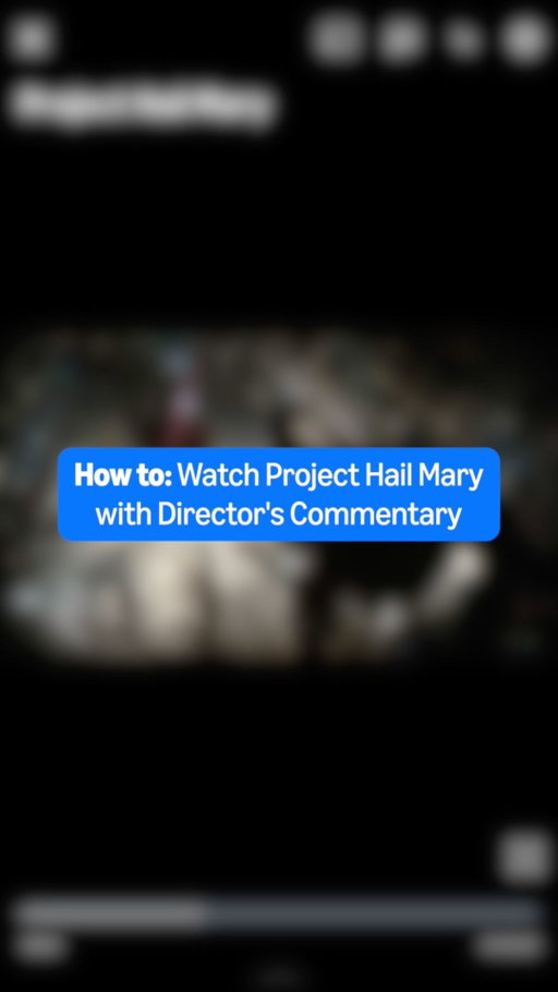 Go behind the scenes with the directors of Project Hail Mary through Director’s Audio Commentary. Now available on @primevideo.