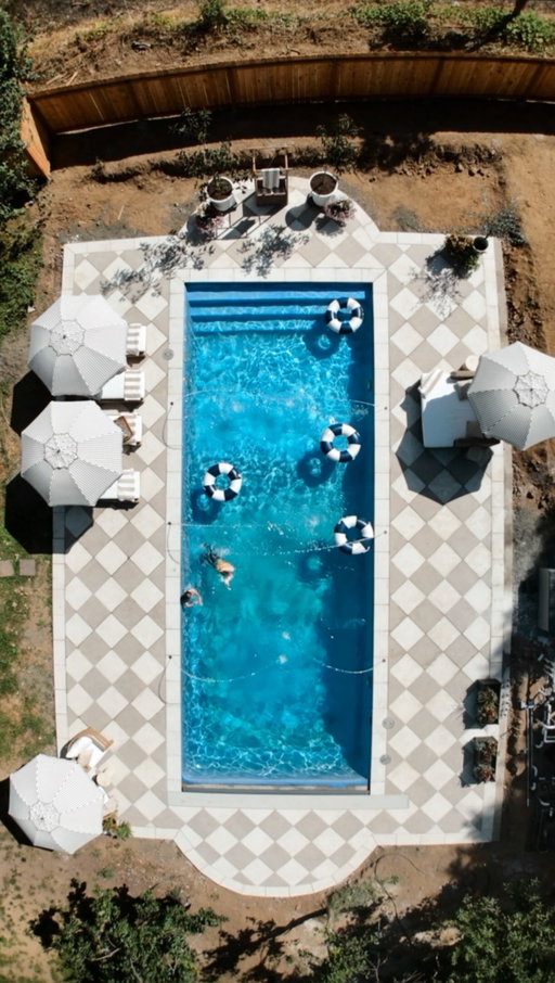 Comment: LINK for everything ⛱️

The backyard of my dreams! While the pool house and fencing are still to come, this backyard is already feeling like a dream.

Thank you for helping me pick out the furniture. The wicker brings the soft European cottage style I was dreaming of. 

If you’re ready for your own backyard refresh, @potterybarn is having their Labor Day Sale now, making it the perfect time to create your own outdoor oasis! 

#pool #dreambackyard #cottage #potterybarnpartner #potterybarn