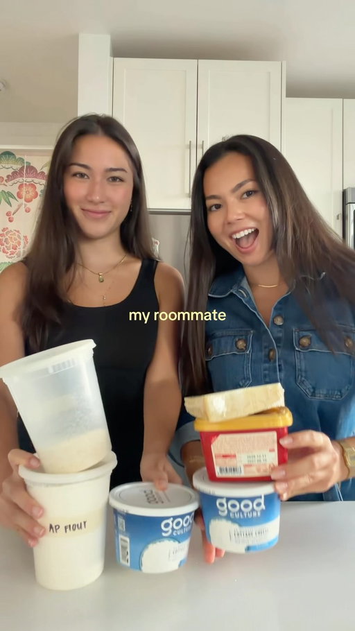 #GoodCulturePartner teaching my roommate how to make a high protein gochujang pasta using my favorite cottage cheese, @good_culture! have you tried this? #teachingmyroommatehowtocook #highproteindinner #easyrecipes