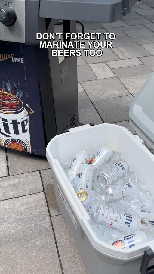 Miller Time is best enjoyed on ice