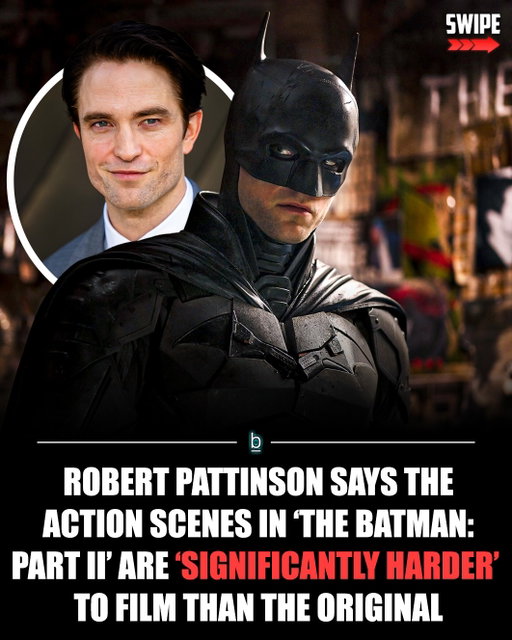Robert Pattinson is hard at work on The Batman: Part II, the highly anticipated sequel to Matt Reeves’ 2022 film The Batman. 🦇

According to Pattinson, it’s a “significantly” harder shoot than the previous movie.

2026 has been an insanely busy year for Robert Pattinson. He’s already starred in the films The Drama and The Odyssey, still has Primetime — which could see him contend for an Academy Award for Best Actor — and Dune: Part Three due out later this year. 🍿

Part of the reason Pattinson has been able to star in so many projects is the delay in production on The Batman: Part II, which was originally scheduled to release in October 2025 and is now dated for February 2028.

🗣️ - “I’m in London here till the end of the year doing a Batman sequel. It’s good. I’m definitely feeling my age when fighting a lot,” Pattinson said in an interview with GQ.

“I’m literally like, ‘Goddamn, this is significantly harder than it used to be.’ But it’s really fun. And I think the movie’s going to be pretty great. It’s got a really, really fun cast, but it’s a marathon.”

After multiple delays, The Batman: Part II began filming this summer and is now scheduled to hit theaters on February 18, 2028. 🎬

In addition to Pattinson reprising his role as the Dark Knight, The Batman: Part II also stars Jeffrey Wright, Andy Serkis, Colin Farrell, Sebastian Stan, Scarlett Johansson, and Charles Dance.

Pattinson will next be seen starring as Chris Hansen in the Lance Oppenheim film Primetime, which will be released in theaters by A24 on Friday, September 25. 🎞️

Follow 👉 @brobible for all things “dude” 😎 

#batman #guys #men #dudes #bros