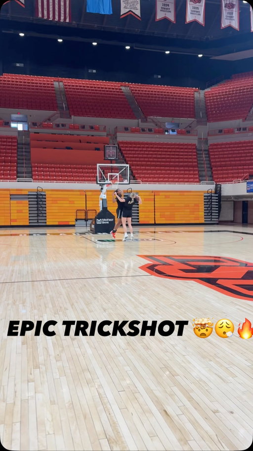 Stailee doin’ her best @drewmestemaker impression 😮‍💨 

Whatcha think, @cowboy_fb 🔥

#GoPokes | @staileeh32 | #SCTop10