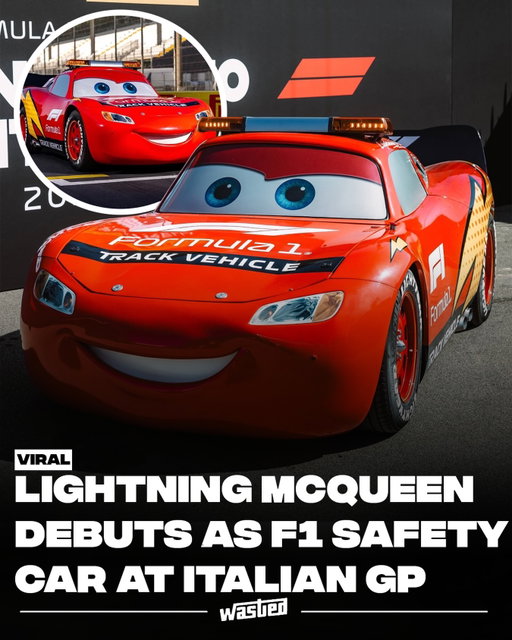 Lightning McQueen has officially crossed into Formula 1. 🏎️⚡ 

The Cars icon appeared at Monza as a track vehicle for the Italian Grand Prix, marking his first inclusion in F1’s partnership with Disney and Pixar. 

As part of the celebration, McQueen will complete an honorary lap of the circuit, while the official safety car will carry a Cars-inspired livery throughout the weekend. The appearance also celebrates the 20th anniversary of Cars and comes alongside a new F1 x Disney and Pixar merchandise collection for fans.