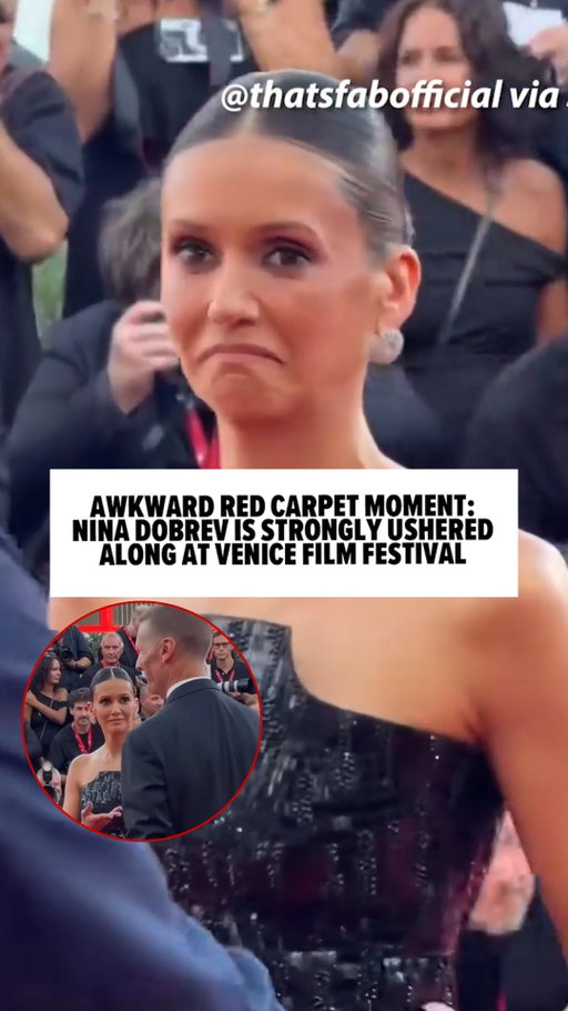 Nina Dobrev was ready for her close-up at the Venice Film Festival … but the ushers clearly had other plans, sending her away a little sooner than expected. 😳🤣

🎥: @thatsfabofficial via Storyful