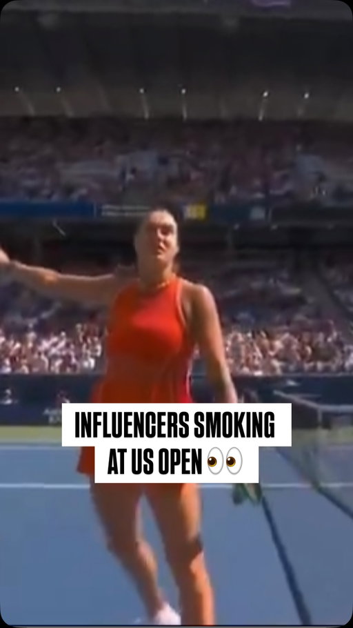 Someone is smoking weed up at the US Open in the influencer suite and Sabalenka is NOT happy

🎥: @espn