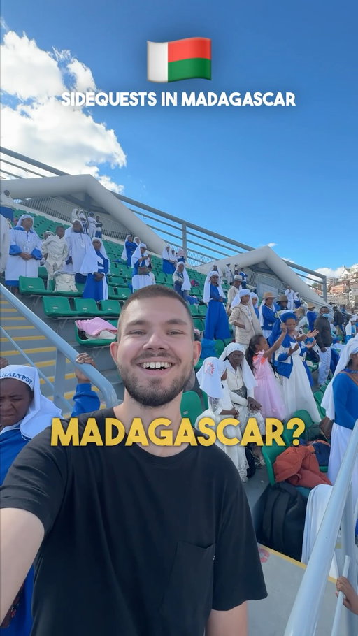 Would you dare to sit in a random blue van in Madagascar? 🇲🇬

#ad