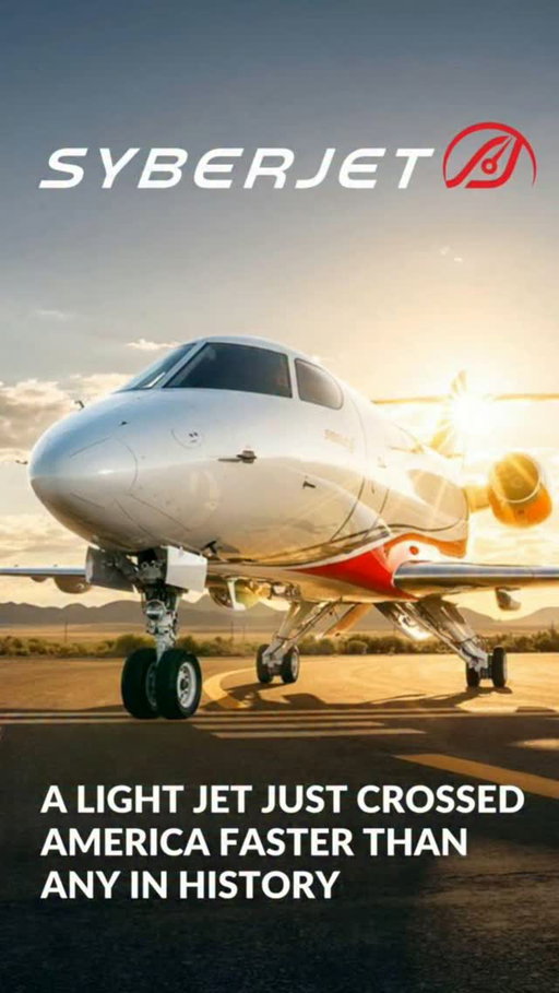 On August 21 we flew the SJ30 from Jacksonville to San Diego in 4 hours and 7 minutes. That's a new transcontinental record for light jets, and we beat a mark that stood for 13 years by 48%.

This airplane is the fastest and farthest flying light jet in the world. The record just put it on paper.

And we're only getting started. The SJ36 comes next, built to cruise at Mach .88, which would make it the fastest light jet ever certified.

NBAA is October 19th 2026! You won't want to miss this jet being unveiled.