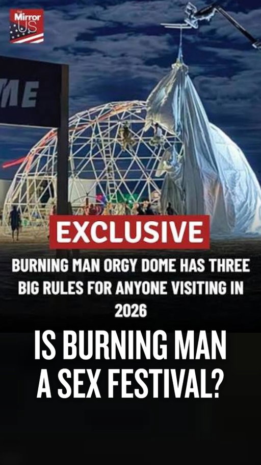 You will never catch us at Burning Man 

#burningman #orgydome 

📸: The Mirror US