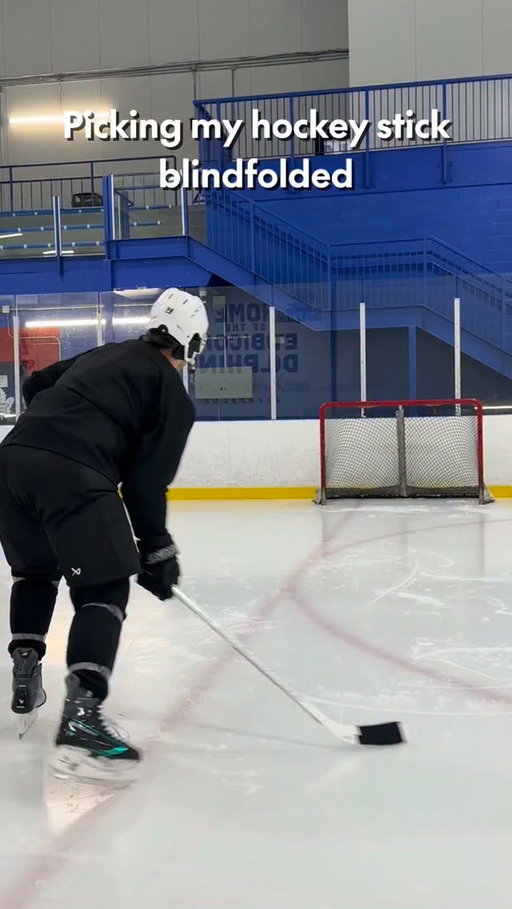 Put myself to the test and confirmed finding “the one” is all in the feel! Find the stick that feels right for YOU at your local @sportchek 

#SportChek #Ad