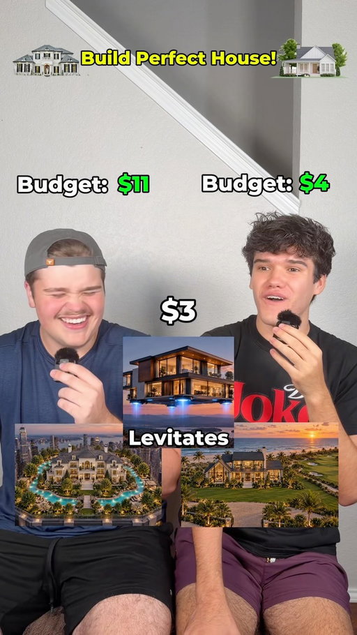 Build The Perfect House!🏡🎢 #draft #games