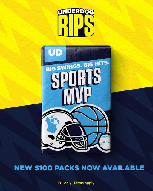 🚨 NEW PACK DROP 🚨

Our $100 Sports MVP packs with brand new chase cards are NOW LIVE on Underdog RIPS!

#sportscards #underdogrips