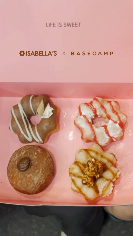 🍩 NEW MEMBER PERK

Enjoy 15% OFF your order at @isabellasdonuts (up to $15)

📍 607 Bloor St W location only
📅 Until November 30
💳 Just show your Basecamp member scan card to redeem.

Get a snack. Go climb. Repeat.