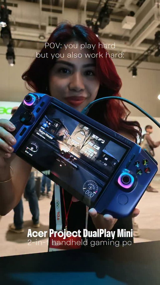 a gaming handheld you can work on! 
Meet the #AcerProjectDualPlayMini concept released at #IFA2026 👀 

#isadoestech