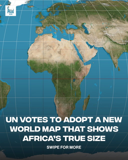 The world map many of us grew up with gives a misleading idea of how big Africa is. The Mercator map was designed for navigation, but it enlarges places closer to the poles, making Greenland look roughly the same size as a continent 14 times bigger. Now, following a push led by Togo and backed by the African Union, the UN has voted to support the more proportionate Equal Earth map. The resolution passed with 164 countries voting in favour. The US was the only country to vote against it, while six abstained.