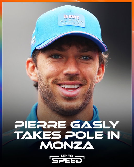 Pierre Gasly... WHAT HAVE YOU JUST DONE🤩
 
An incredible lap sees the Frenchman qualify on pole for the FIRST TIME EVER😮‍💨
 
George Russell joins him on the front row in P2. Oscar Piastri qualifies third but after a three-place grid penalty, Charles Leclerc starts in P3.
 
Gasly won Monza back in 2020, can he run it back again tomorrow? All eyes on him👀

#pierregasly #georgerussell #oscarpiastri #uptospeed #f1