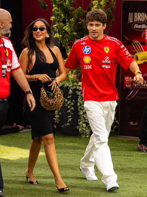 The It girl @alexandramalenaleclerc stepped out at the Italian Grand Prix today with a @ysl Mombasa bag in hand. #GoSports 
photos: getty images