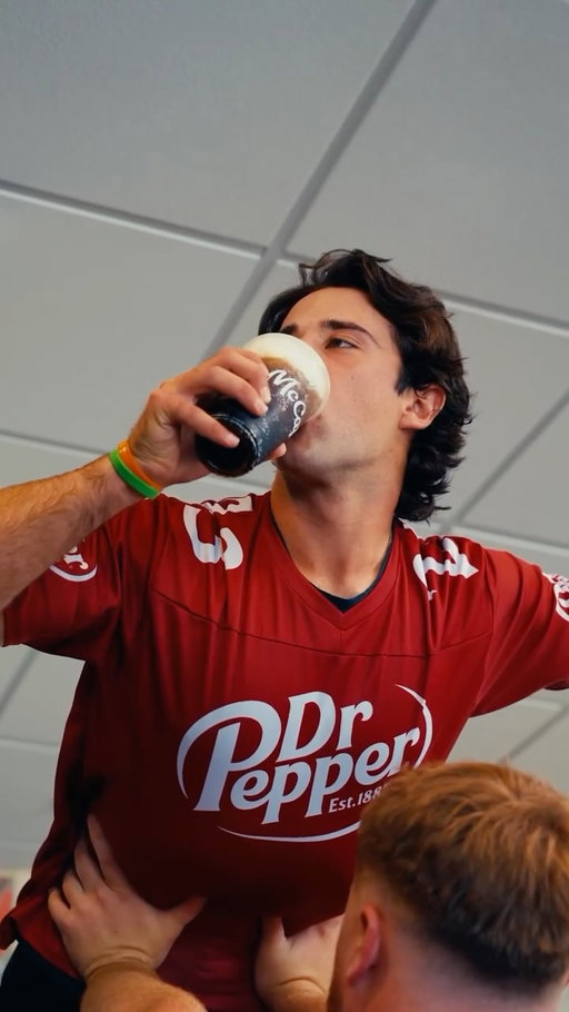 There is no love greater than teammates and @McDonalds Dirty Dr Pepper <3