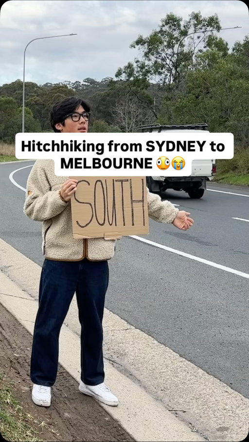 Hitchhiking in the big 26 👍

Full video on YouTube: ShaneTing24

#hitchhiking