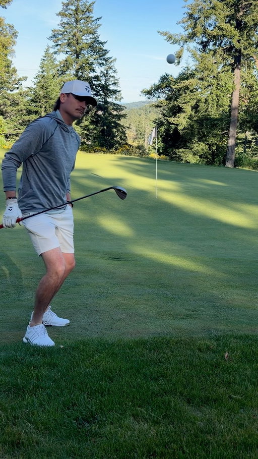 ⏪⏪ #trickshot #golf