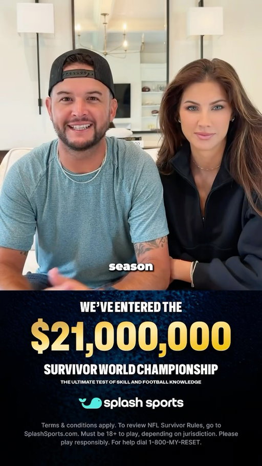 We’re teaming up for the $21MM Survivor Contest on @splashsports — one entry (thank you group entry!), two brains, hopefully zero bad picks. Biggest Survivor contest out there. Wish us luck. Enter on splashsports.com or the app. We will be giving away a free entry, comment SPLASH below for a chance to win! #splashpartner