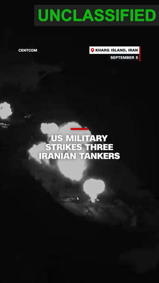 The US military said its forces struck three Iranian crude oil carriers after the Islamic Revolutionary Guard Corps launched ballistic missiles toward two US Navy warships, but did not hit them. The strike marks the latest escalation between the US and Iran near a critical route for global oil supplies.

Read more at the link in bio.