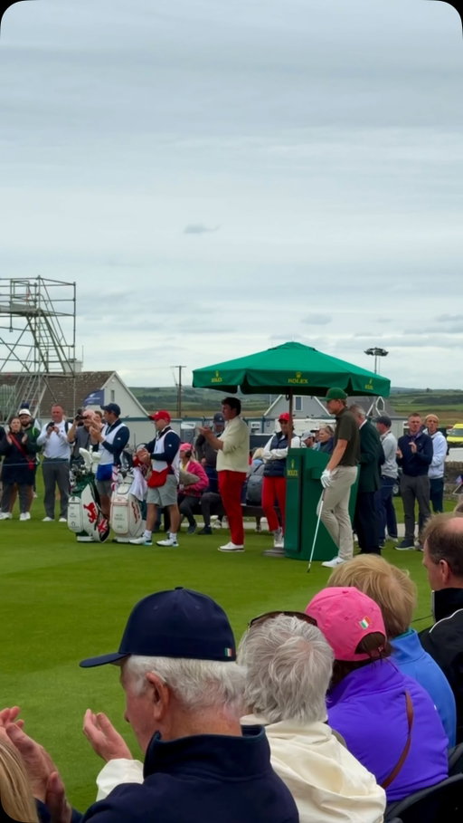 Today was a very special day. ❤️

To bring Grandma’s Grandad’s, and Luke’s Great-Grandma, to watch him tee off on the first hole is a moment that has truly warmed my heart.

This great game has given me so many incredible memories over the years, but today is right up there with the very best of them.

To have 24 family and friends travel to support @lukepoults24 and Team GB&I this week makes it even more special.

The very best amateurs in the game, competing with pride and passion in match play, creates a kind of drama that is hard to beat.

@lukepoults24, you make us all incredibly proud. ❤️

Boys, have a wonderful Sunday. Go out there, create memories that will last a lifetime, enjoy every second and enjoy the ride. 🙏🏼❤️

Come on GB&I 🇬🇧🇮🇪