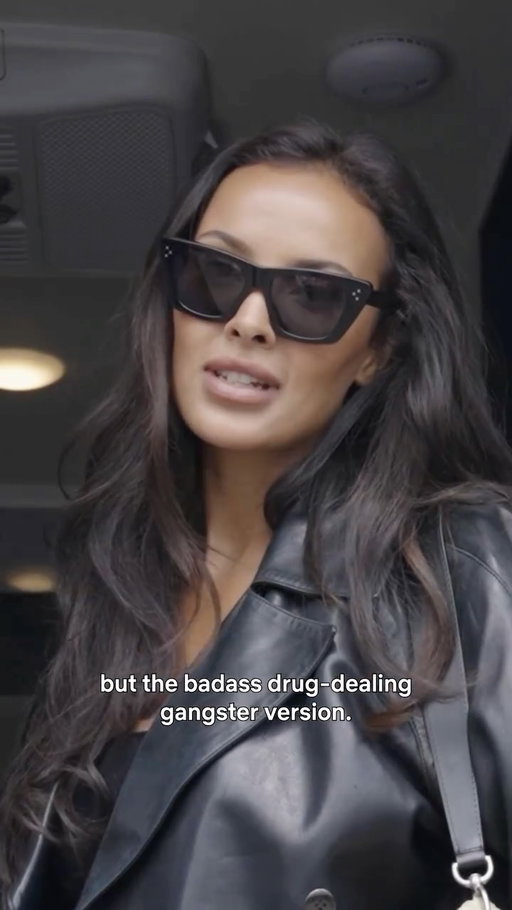 Fresh off the helly, @mayajama takes us to work with her. #TheGentlemen